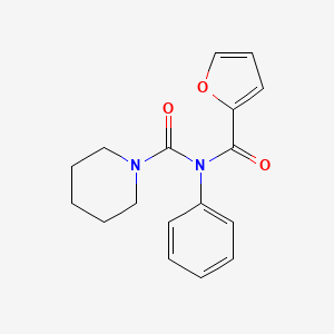 molecular formula C17H18N2O3 B2527530 N-phenyl-N-(piperidine-1-carbonyl)furan-2-carboxamide CAS No. 391861-33-9