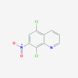molecular formula C9H4Cl2N2O2 B2527552 5,8-Dichloro-7-nitroquinoline CAS No. 2089652-19-5