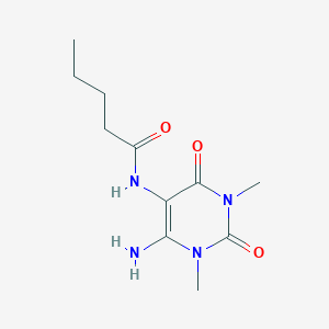 N-(4-amino-1,3-dimethyl-2,6-dioxopyrimidin-5-yl)pentanamide