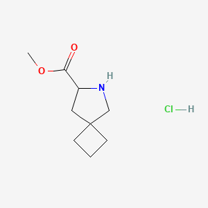 molecular formula C9H16ClNO2 B2527645 Methyl 6-azaspiro[3.4]octane-7-carboxylate hydrochloride CAS No. 2241138-56-5