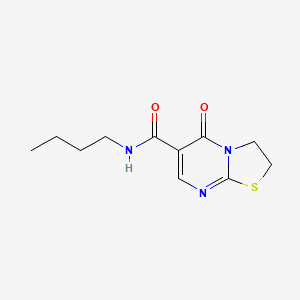 molecular formula C11H15N3O2S B2527669 N-butyl-5-oxo-3,5-dihydro-2H-thiazolo[3,2-a]pyrimidine-6-carboxamide CAS No. 532965-17-6