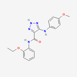 N-(2-ethoxyphenyl)-5-[(4-methoxyphenyl)amino]-1H-1,2,3-triazole-4-carboxamide