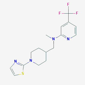 N-Methyl-N-[[1-(1,3-thiazol-2-yl)piperidin-4-yl]methyl]-4-(trifluoromethyl)pyridin-2-amine