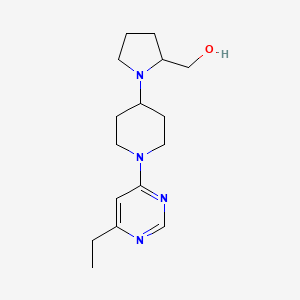 [1-[1-(6-Ethylpyrimidin-4-yl)piperidin-4-yl]pyrrolidin-2-yl]methanol