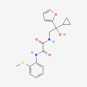 N1-(2-cyclopropyl-2-(furan-2-yl)-2-hydroxyethyl)-N2-(2-(methylthio)phenyl)oxalamide