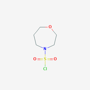B2527700 1,4-Oxazepane-4-sulfonyl chloride CAS No. 1200798-09-9