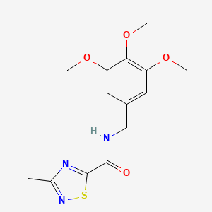 3-methyl-N-(3,4,5-trimethoxybenzyl)-1,2,4-thiadiazole-5-carboxamide