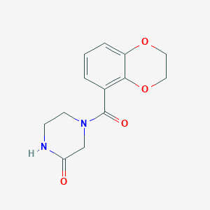 4-(2,3-Dihydrobenzo[b][1,4]dioxine-5-carbonyl)piperazin-2-one
