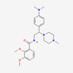 N-(2-(4-(dimethylamino)phenyl)-2-(4-methylpiperazin-1-yl)ethyl)-2,3-dimethoxybenzamide