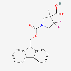 1-(9H-Fluoren-9-ylmethoxycarbonyl)-4,4-difluoro-3-methylpyrrolidine-3-carboxylic acid