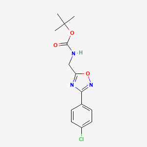 Tert-butyl {[3-(4-chlorophenyl)-1,2,4-oxadiazol-5-yl]methyl}carbamate