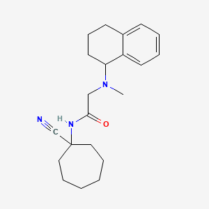 N-(1-cyanocycloheptyl)-2-[methyl(1,2,3,4-tetrahydronaphthalen-1-yl)amino]acetamide