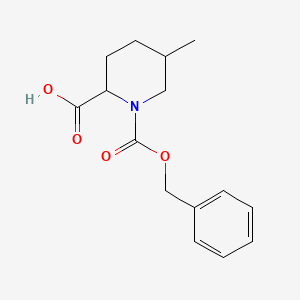 molecular formula C15H19NO4 B2527719 1-((Benzyloxy)carbonyl)-5-methylpiperidine-2-carboxylic acid CAS No. 129769-20-6