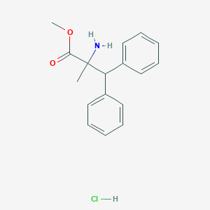 Methyl 2-amino-2-methyl-3,3-diphenylpropanoate;hydrochloride