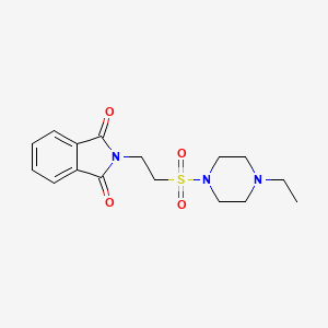 2-(2-((4-Ethylpiperazin-1-yl)sulfonyl)ethyl)isoindoline-1,3-dione