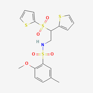 2-methoxy-5-methyl-N-[2-(2-thienyl)-2-(2-thienylsulfonyl)ethyl]benzenesulfonamide