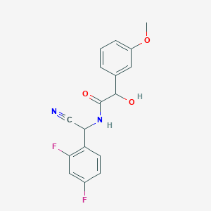 N-[cyano(2,4-difluorophenyl)methyl]-2-hydroxy-2-(3-methoxyphenyl)acetamide