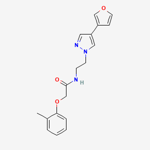 N-(2-(4-(furan-3-yl)-1H-pyrazol-1-yl)ethyl)-2-(o-tolyloxy)acetamide