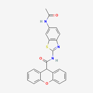 N-(6-acetamidobenzo[d]thiazol-2-yl)-9H-xanthene-9-carboxamide