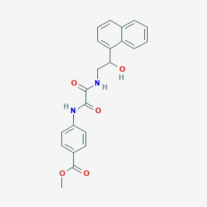 molecular formula C22H20N2O5 B2527780 4-(2-((2-羟基-2-(萘-1-基)乙基)氨基)-2-氧代乙酰氨基)苯甲酸甲酯 CAS No. 1351605-06-5
