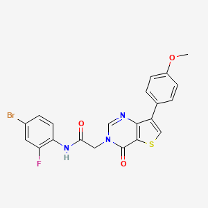 N-(4-bromo-2-fluorophenyl)-2-[7-(4-methoxyphenyl)-4-oxothieno[3,2-d]pyrimidin-3(4H)-yl]acetamide