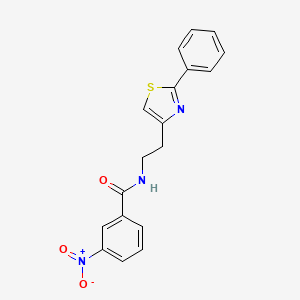 3-nitro-N-[2-(2-phenyl-1,3-thiazol-4-yl)ethyl]benzamide