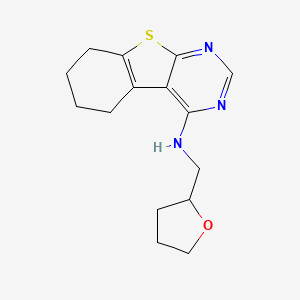 B2527831 N-(tetrahydrofuran-2-ylmethyl)-5,6,7,8-tetrahydro[1]benzothieno[2,3-d]pyrimidin-4-amine CAS No. 380879-49-2