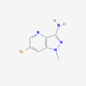 molecular formula C7H7BrN4 B2527836 6-Bromo-1-methyl-1H-pyrazolo[4,3-b]pyridin-3-amine CAS No. 2007915-41-3