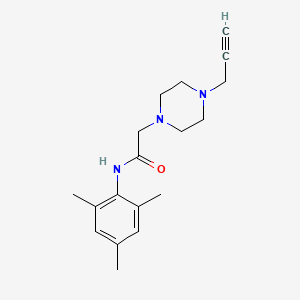2-[4-(prop-2-yn-1-yl)piperazin-1-yl]-N-(2,4,6-trimethylphenyl)acetamide