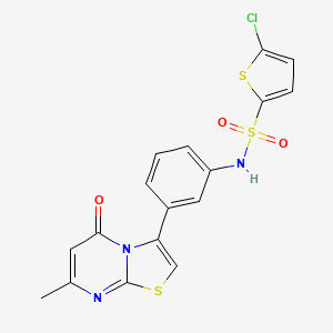 5-chloro-N-(3-(7-methyl-5-oxo-5H-thiazolo[3,2-a]pyrimidin-3-yl)phenyl)thiophene-2-sulfonamide