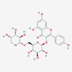 B2527867 6''-O-L-Arabinopyranosylastragalin CAS No. 110352-79-9