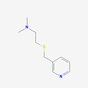 Pyridine, 3-(((2-(dimethylamino)ethyl)thio)methyl)-