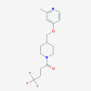 4,4,4-Trifluoro-1-[4-[(2-methylpyridin-4-yl)oxymethyl]piperidin-1-yl]butan-1-one