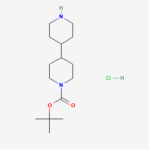 molecular formula C15H29ClN2O2 B2527965 Tert-butyl 4,4'-bipiperidine-1-carboxylate hydrochloride CAS No. 180305-01-5