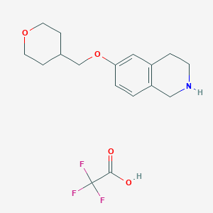 6-(Oxan-4-ylmethoxy)-1,2,3,4-tetrahydroisoquinoline;2,2,2-trifluoroacetic acid