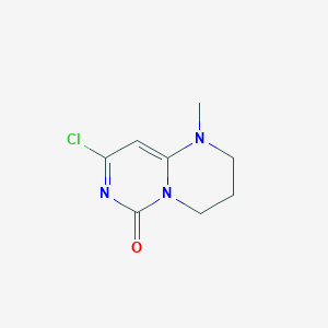 molecular formula C8H10ClN3O B2528033 8-Chloro-1-methyl-3,4-dihydro-1H-pyrimido[1,6-A]pyrimidin-6(2H)-one CAS No. 1420362-24-8