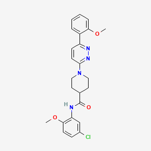 molecular formula C24H25ClN4O3 B2528130 N-(5-chloro-2-methoxyphenyl)-1-[6-(2-methoxyphenyl)pyridazin-3-yl]piperidine-4-carboxamide CAS No. 1203272-27-8