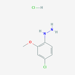 molecular formula C7H10Cl2N2O B2528177 (4-Chloro-2-methoxyphenyl)hydrazine hydrochloride CAS No. 1567373-49-2