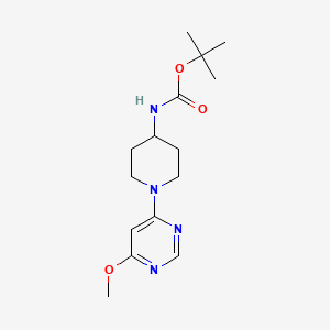 molecular formula C15H24N4O3 B2528196 tert-Butyl (1-(6-methoxypyrimidin-4-yl)piperidin-4-yl)carbamate CAS No. 1353965-72-6