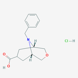 9-Benzyl-3-oxa-9-azabicyclo[3.3.1]nonane-7-carboxylic acid hydrochloride