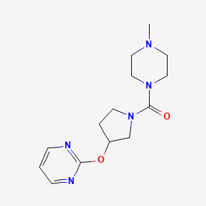 (4-Methylpiperazin-1-yl)(3-(pyrimidin-2-yloxy)pyrrolidin-1-yl)methanone