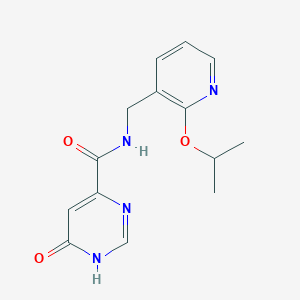 6-hydroxy-N-((2-isopropoxypyridin-3-yl)methyl)pyrimidine-4-carboxamide