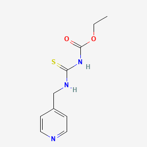 molecular formula C10H13N3O2S B2528217 Ethyl [(pyridin-4-ylmethyl)carbamothioyl]carbamate CAS No. 1417635-99-4