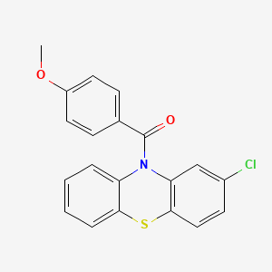molecular formula C20H14ClNO2S B2528218 Tubulin inhibitor 6 CAS No. 105925-39-1