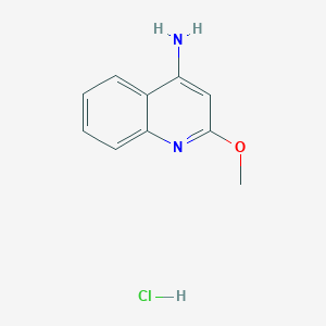 molecular formula C10H11ClN2O B2528221 2-Methoxyquinolin-4-amine hydrochloride CAS No. 858468-48-1