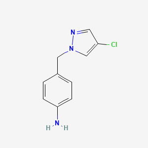 4-(4-Chloro-pyrazol-1-ylmethyl)-phenylamine
