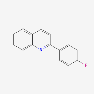 molecular formula C15H10FN B2528226 2-(4-Fluorophenyl)quinoline CAS No. 323-91-1