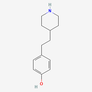 molecular formula C13H19NO B2528241 4-[2-(Piperidin-4-yl)ethyl]phenol CAS No. 501359-58-6