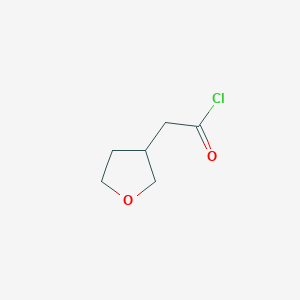 molecular formula C6H9ClO2 B2528272 Tetrahydrofuran-3-ylacetyl chloride CAS No. 117422-88-5