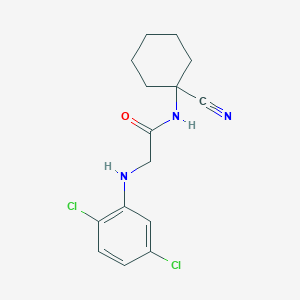 molecular formula C15H17Cl2N3O B2528283 N-(1-cyanocyclohexyl)-2-[(2,5-dichlorophenyl)amino]acetamide CAS No. 1197521-77-9